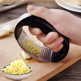 Kitchen Manual Stainless Steel Garlic Masher Garlic Press Household Manual Curve Fruit Vegetable Tools Kitchen Gadgets