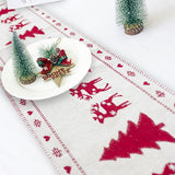 Home Decor Christmas Elk Snowman Table Runner Merry Christmas Decorations