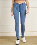 Skinny Women Grey Jeans Baby blue