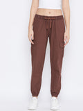 Regular Fit Women Green Trousers Coffee