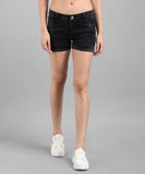 Solid Women Denim Blue Denim Shorts