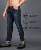 Slim Men Dark Blue Jeans