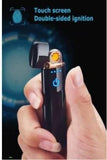 Kitchen Touch Lighter Waterproof Rechargeable Electric Lighter Battery Indication Touch Screen Sensor Lighter