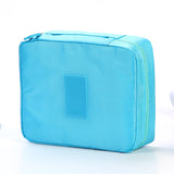 Travel Portable Cosmetic Bag Waterproof Divider Multi-grid Pockets Toiletry Bags Travel Storage Handbags Women Make Up Bag