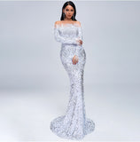 Fashion Gown Princess Sequence Evening Festive  Party Wear Dress