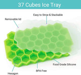 Kitchen Ice Tray Silicone Flexible Ice Cube Trays with Lid Must Have Trending Product