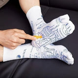 Health Acupressure Reflexology Socks For Relaxation & Rejuvenation With Exact Pressure Points