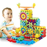 Kids Battery Operated 81pcs Rotating Building Blocks with Gears for STEM Learning Toys/Gifts