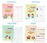 Kids Magic Book Set of 2 ( 8 Book + 20 Refill+2 Pen+2 Grip)