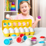 Kids Toys Baby Learning Educational Toy Smart Egg Toy Games Shape Matching Sorters Toys Montessori Eggs Toys For Kids Children