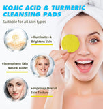 Personal Care Turmeric Kojic Acid Cleansing Pads For clean Clear Skin