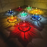 Lighting Reusable Diwali 3D Diya Light Reflective Shadow Colorful Diya (Pack of 4/12/24) Hassle Free