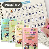 Kids Magic Book Set of 2 ( 8 Book + 20 Refill+2 Pen+2 Grip)