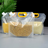 Kitchen Carry & Reusable Grain Moisture Proof Sealed Bag Grain Storage Tank 1 L (Pack of 8) Space Saver Travel Friendly