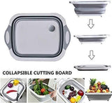 Kitchen Vegetable Folding Cutting Board with Basket Must Have Cooking Essential