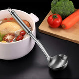 Kitchen Useful Stainless Steel Oil Soup Separator Spoon (Pack of 1 / 2)