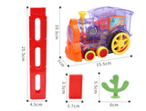 Kids Toys Domino Train Toys Baby Toys Car Puzzle Automatic Release Licensing Electric Building Blocks Train Toy