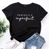 Fashion T-Shirt Perfect Imperfect Cross-border Women's Short-sleeved T-shirt Comfy