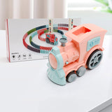 Kids Toys Domino Train Toys Baby Toys Car Puzzle Automatic Release Licensing Electric Building Blocks Train Toy