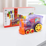 Kids Toys Domino Train Toys Baby Toys Car Puzzle Automatic Release Licensing Electric Building Blocks Train Toy