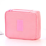 Travel Portable Cosmetic Bag Waterproof Divider Multi-grid Pockets Toiletry Bags Travel Storage Handbags Women Make Up Bag