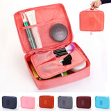 Travel Portable Cosmetic Bag Waterproof Divider Multi-grid Pockets Toiletry Bags Travel Storage Handbags Women Make Up Bag