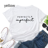 Fashion T-Shirt Perfect Imperfect Cross-border Women's Short-sleeved T-shirt Comfy